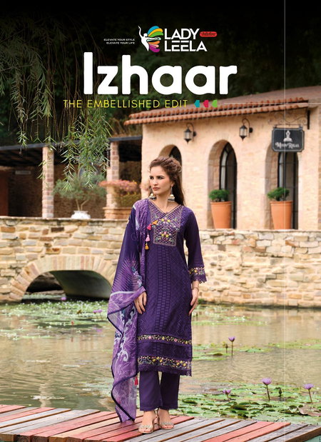 Izhaar By Lady Leela Masleen Embroidered Readymade Suits Wholesale Suppliers In India